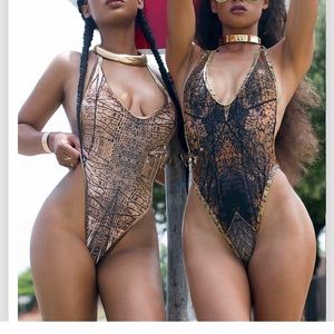 Snake skin one piece
